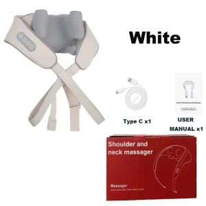 【SG Dliver】Multi-Functional Wireless Shoulder and Neck massager Trapezius Shoulder Cervical vertebra Spine Relaxing Kneading Hot Massager