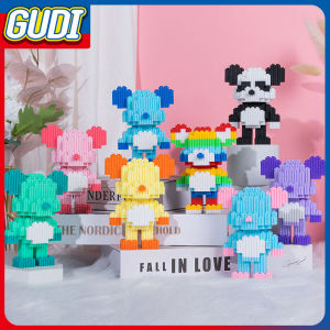 PAIFU Mini Building Blocks Comics Bricks Toy 3D Diamond Nano Block Cute Cartoon Violent Bear Decoration Micro Particles Compatible Brick Educational Toys Give Valentines Day Holiday Gift Others