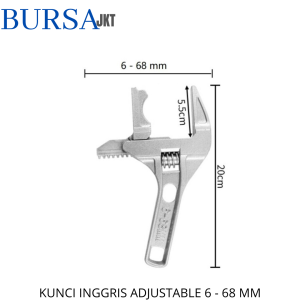 KUNCI PAS INGGRIS MINI 6 - 68 MM UNIVERSAL KEPALA BULAT LURUS