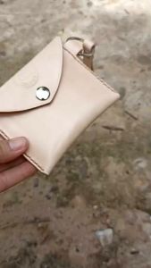 กระเป๋าคล้องมือ กระเป๋าสะตางค์ leather หนังวัวแท้ ทั้งใบใส่แบงค์ เหรียญ บัตร