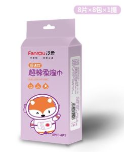 Tissue Basah Mini Pack Tisu Basah Bayi Travel Pack Tissu Lucu Karakter Kartun Tanpa Alkohol dan Pewangi (Ecer Satuan)