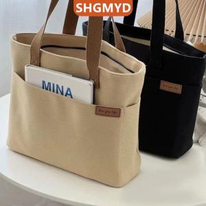 [COD] SHGMYD SPORTS ใหม่กระเป๋าโท้ทผ้าแคนวาสสำหรับผู้หญิง กระเป๋าสะพายไหล่เดี่ยวความจุขนาดใหญ่กระเป๋านักเรียนเดินทางกระเป๋าถือสตรีแบบลำลอง
