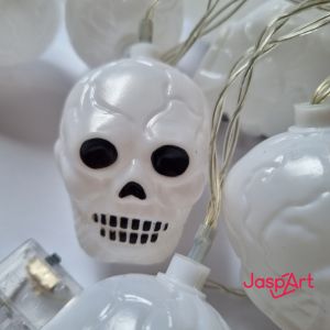 10LED Halloween Lampu String Model Kepala Tengkorak Festival Hantu