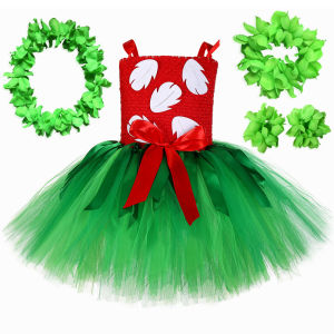 Trang phục Lilo cho bé gái Công chúa Hawaii Tutu Ăn mặc Quần áo Trang phục với Vòng hoa Trẻ em Halloween Lễ hội hóa trang Váy dự tiệc2026