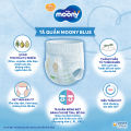 Tã/Bỉm quần cao cấp Moony Blue size XL 38 miếng (12 - 22kg) dành cho bé gái. 