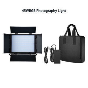 App Control Professional Photography Fill Light 45w Dual color Temperature RGB Camera Light with 2.1M Tripod Can Install Battery Video Light