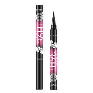 NIKUNX 【2 ~ 3 วันการจัดส่ง】 SVMY Eyeliner สีดำกันน้ำของเหลว Eyeliner อัลตร้าละเอียดยาวนานไม่มีสารแห้งอย่างรวดเร็ว Eyeliner