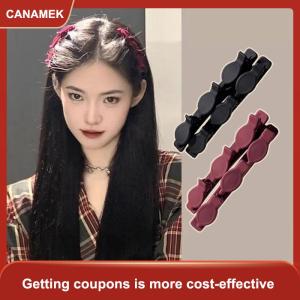【CANAMEK】 Trán đàn bện tóc Clip phụ kiện mới rắn màu bện tóc clip nhỏ thơm tóc Clip cắt nhỏ tóc bangs Clip