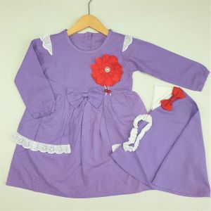 Baju Muslim Anak Perempuan 1 Tahun Kerudung Gamis Anak 617