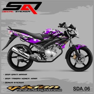 Stiker Custom Full Body VIXION Lama/Old - Decal Sticker Striping Variasi Motor VIXION Lama SDA.06