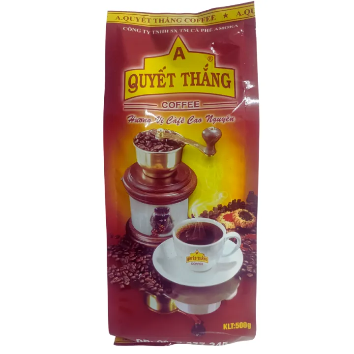 Cà Phê ARABICA Rang Xay Pha Phin Truyền Thống - 1kg (2 gói 500gr) Quyết Thắng Coffee