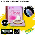 GJG OLO Hyaluronic acid Zero Sense Fit Condom Natural Latex Male Condom. 
