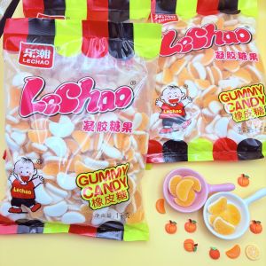 เยลลี่รสส้มและเยลลี่รสพีช แพ็คใหญ่ 1000 กรัม กลิ่นหอม รสชาติอร่อย หวานอมเปรี้ยวชื่นใจ อร่อยคุ้มสุดๆ