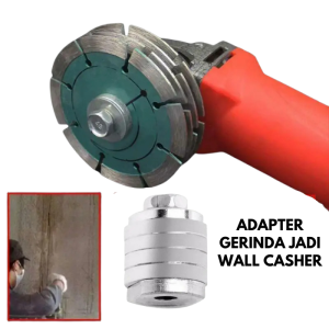 Adaptor Gerinda Jadi Mesin Bobok Ring Mur Adapter Wall Chaser Grooving Tembok Beton