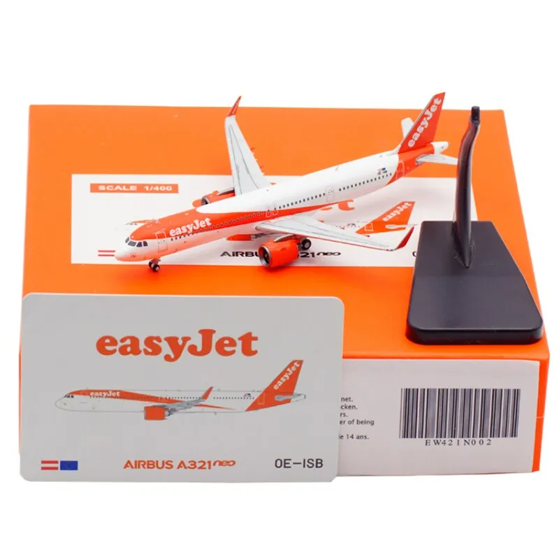1:400 Scale A321NEO OE-ISB Easyjet Planes Model Airplanes