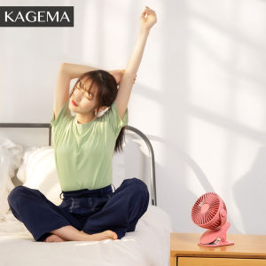 KAGEMA Mini Portable Table Standing Fan 360° Rotatable 3 Speed Clip Fan USB Rechargeable For Room Office Desk Fan