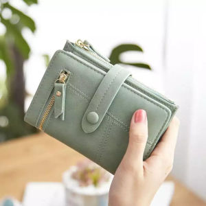 Ví nữ dáng ngắn cầm tay gấp gọn cao cấp sang trọng nhiều ngăn tiện dụng LX203