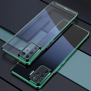 Casing For OPPO A94 / OPPO Reno 5F Luxury Electroplating Transparent Soft TPU Phone Case Clear Back Cover
