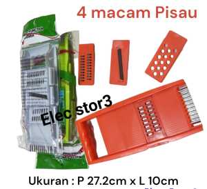 Parutan multifungsi 4 in 1 Keju Kentang Cheese Peeler Coklat Grater Parutan bahan plastik elecstor3