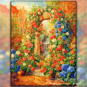 Beautiful New Design Full Embroidery Garden Landscape Simple DIY Diamond Painting Kit for Home Decor