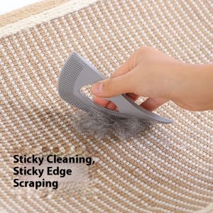 ที่กำจัดขนมีชีวิตที่เงียบสงบขนแมว Kuas Karet นุ่มๆแปรงกำจัดขนใหม่สำหรับแมวเครื่องตัดแต่งขนขนสัตว์