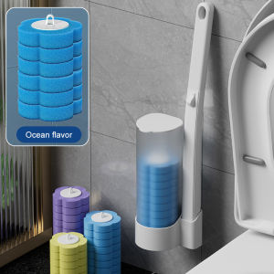 Disposable toilet brush No-dirty-hand toilet brush set Toilet cleanerNo-dead-angle toilet cleaning b