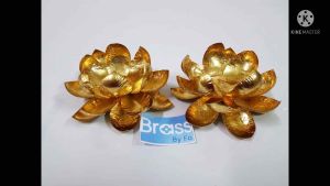 ดอกไม้ทองเหลือง Brass byfa W1109 บางกช 01 ดอกบัวบาน พื้นที่ บัวทองเหลือง ราคาปลอดภัย คู่สั่งสดใส