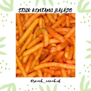 SNACK KILOAN STICK KENTANG BALADO 250 GRAM | CEMILAN MURAH MAKASSAR