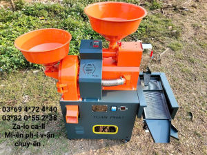 Máy xát lúa thành gạo trắng điện gia đình 220v TF58 Máy xát gạo nghiền cám liền khối