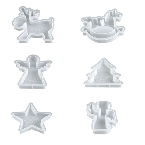 Silicon đa năng khuôn nghệ thuật trang trí khuôn Silicone kết cấu hoàn hảo cho việc tạo ra giáng sinh tắm đất sét nghệ thuật