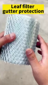 【Ready Stock】Aluminium alloy Mesh Gutter Guards Anti-rust Gutter Protection Covers 6m/19.68ft Length Mesh Guards Leaf Protector to Avoid Roof Clogged Downspouts vividly