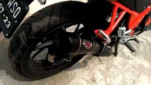 KNALPOT RACING R9 H2 BLACK CBR R15 VIXION SONIC GSX FU TIGER MEGAPRO DLL