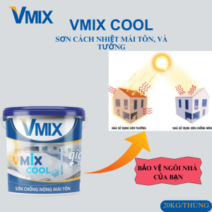 VMIX COOL - Phủ chống nóng và chống thấm mái tole kim loại