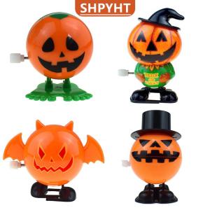 [COD] SHPYHT SPORTS Retro Clockwork Wind Up Metal Walking Jumping Halloween Pumpkin Jump Ghost Bat Robot Mechanical Toys Party Decor Gift