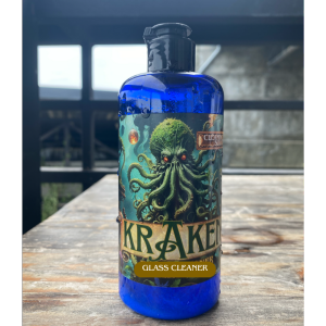 "KRAKEN" น้ำยาทำความสะอาดเครื่องแก้ว อุปกรณ์แก้ว | น้ำยาล้างคราบเรซิ่น คราบเหนียว | พร้อมใช้ ไม่ต้องแช่ แค่เขย่า