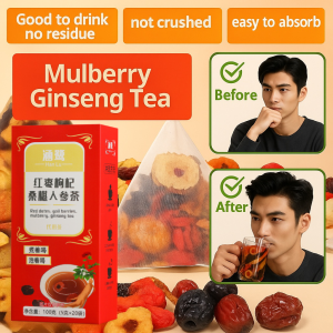 20PCS Ginseng Chinese Wolfberry Mulberry Cinnamon Tea Enhance Metabolism Mens Kidney Replenishment Essence Tea 让肾重返18岁
