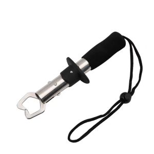 18CM Stainless Steel Fishing Gripper Fish Lip Controller Trigger Lock Fish Clip Clamp Fishing Catch Accessories