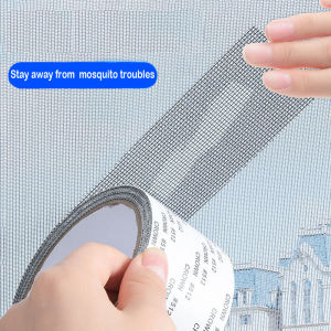 Window Screen Repair Kit Door Window Patch Tape Strong Adhesive Long Lasting Fiberglass Covering Mesh Repair 1 Roll