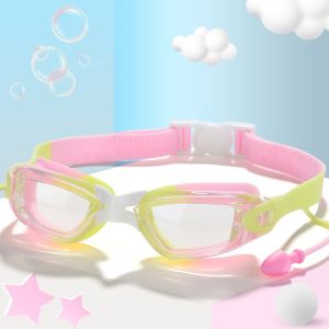 Kacamata Renang Dengan Karet Silikon Eartip /Kacamata Berenang Anak/Kacamata Renang Anak SD SMP Kids Swimming Goggles for Kids Girls Boys and Child