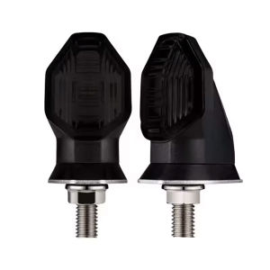 SEAMETAL 2pcs Universal Motorcycle Mini LED Turn Signal Indicators Light Amber Blinker Light Lighting Tail