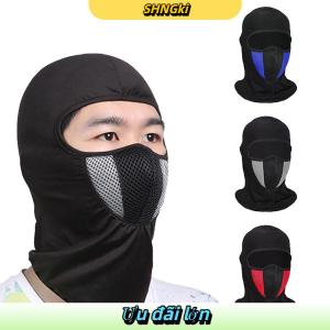 SHNGki Balaclava chống gió Khăn quấn cổ che kín đầu Bảo vệ khi đi bộ đường dài câu cá trượt tuyết Mặt nạ che mặt