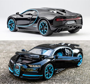 1:32 Bugatti Chiron Cars toy for kids Diecast Model simulation pull back LED light cars for boys children gift