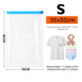 Vacuum Bag Hand Rolling Clothing Vacuum Bag Packing Sacks Clothes Compression Storage Bags Travel Space Saver Bags