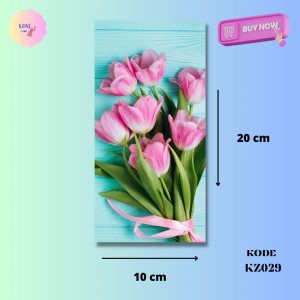Hiasan Dinding Poster MDF estetik 10x20 cm Wall Decor Home Tema Aestetic klasik Flower Bunga