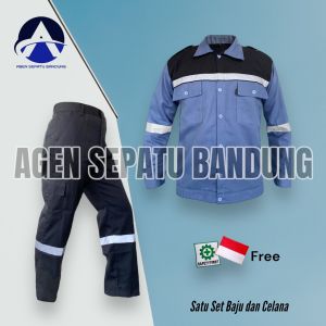 Agen Wearpack Safety Setelan / Setelan wearpack Kemeja Celana Safety Katelpak Seragam Proyek Setelan