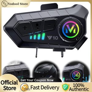 【24Hours Shipped】 BT 5.3 Wireless Earphone Smart Noise Reduction Multitasking Audio Motorcycle Intercom HiFi Level Sound Quality Waterproof for Ski/Dirtbike/Snowmobile