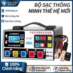 Sạc bình acquy 12v và 24v tự ngắt khi đầySạc bình ắc quy tự động nhận bình 12V/24V 400AH