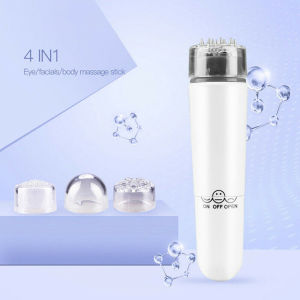 Gậy massage cầm tay đa năng (mặt mắt vai gáy đầu....) 4 đầu massage (10x25cm) - Device Massager Mini 4 Head