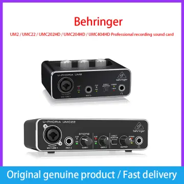 behringer U-PHORIA UMC204HDオーディオインターフェース 平たく