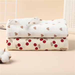 Baby Bath Towel Nursery Blankets for Boys Girls Cotton Blanket Neutral Soft Lightweight Toddler & Kid Throw Blanket